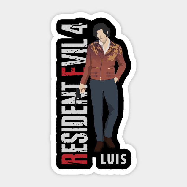 Resident Evil 4 Luis Sticker by Rendigart